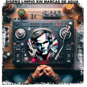 Dj Aivici-3 Slipmats personalizado para Djing: imagen 3