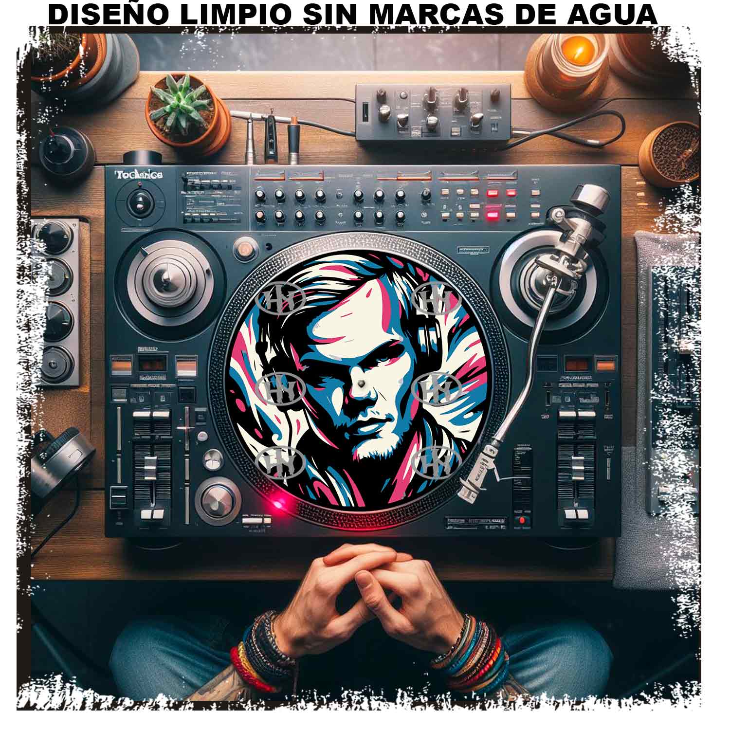 Dj Aivici-3 Slipmats personalizado para Djing: imagen 3