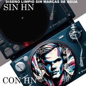 Dj Aivici-3 Slipmats personalizado para Djing: imagen 4