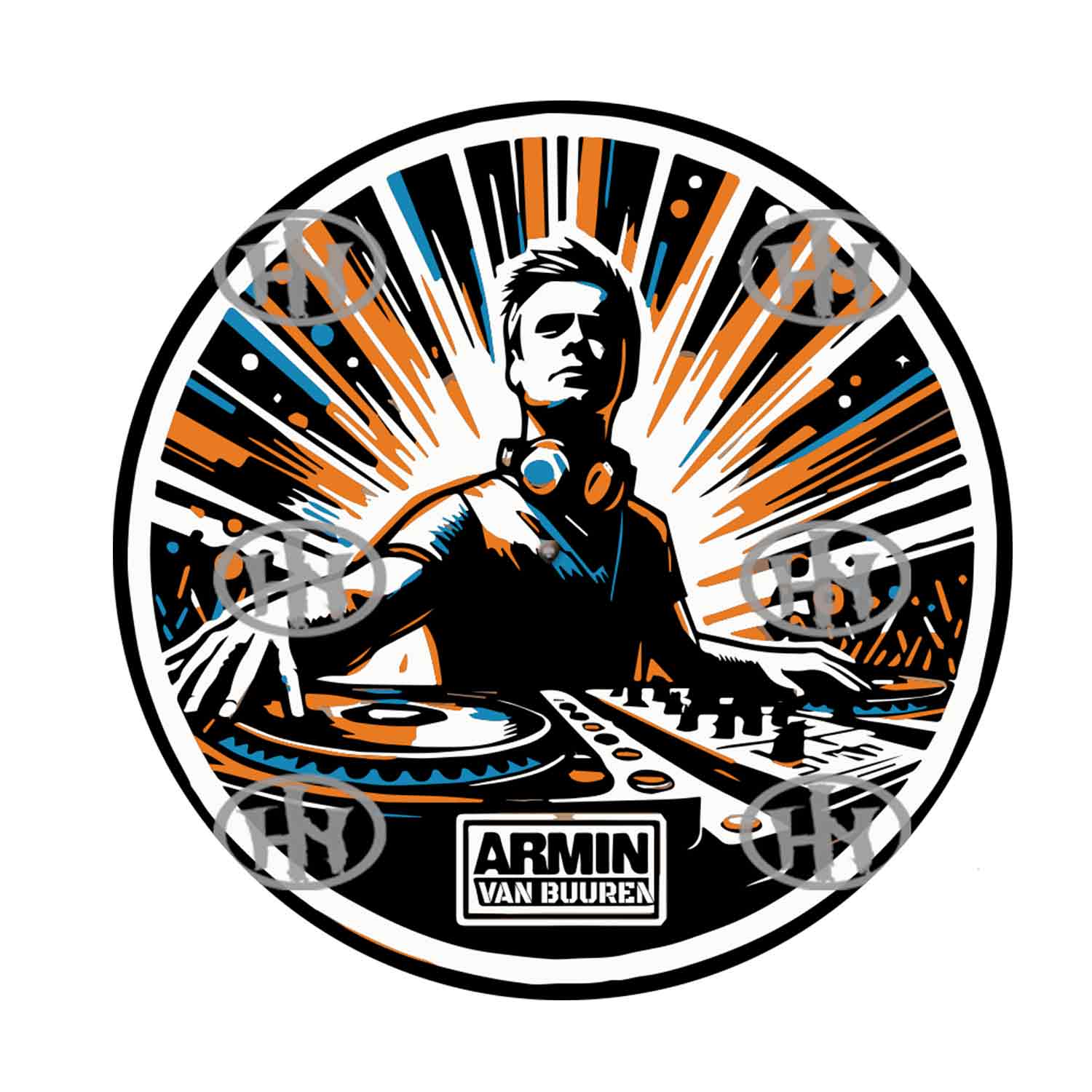 Dj Armin Van Buuren-1 Slipmats personalizado para Djing: imagen 1
