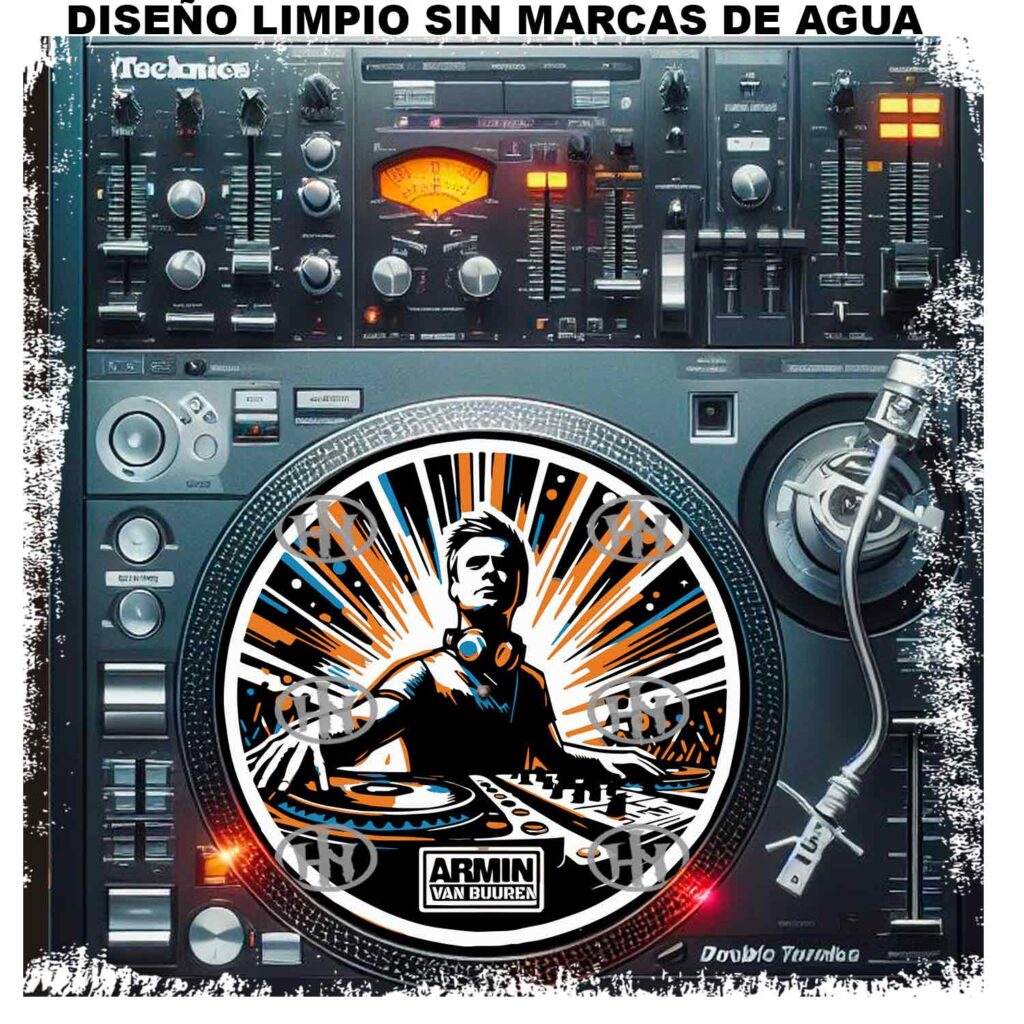 Dj Armin Van Buuren-1 Slipmats personalizado para Djing