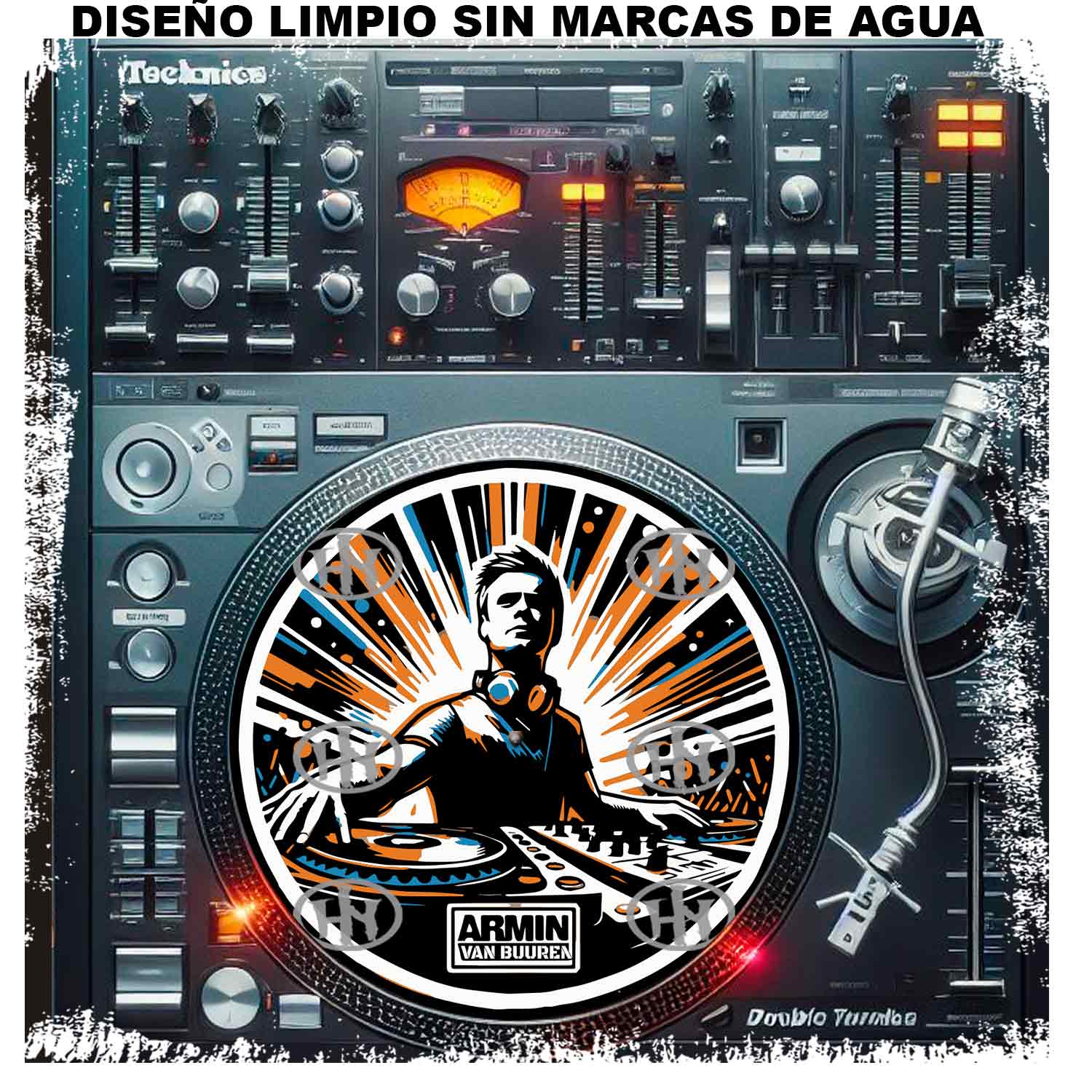 Dj Armin Van Buuren-1 Slipmats personalizado para Djing: imagen 2
