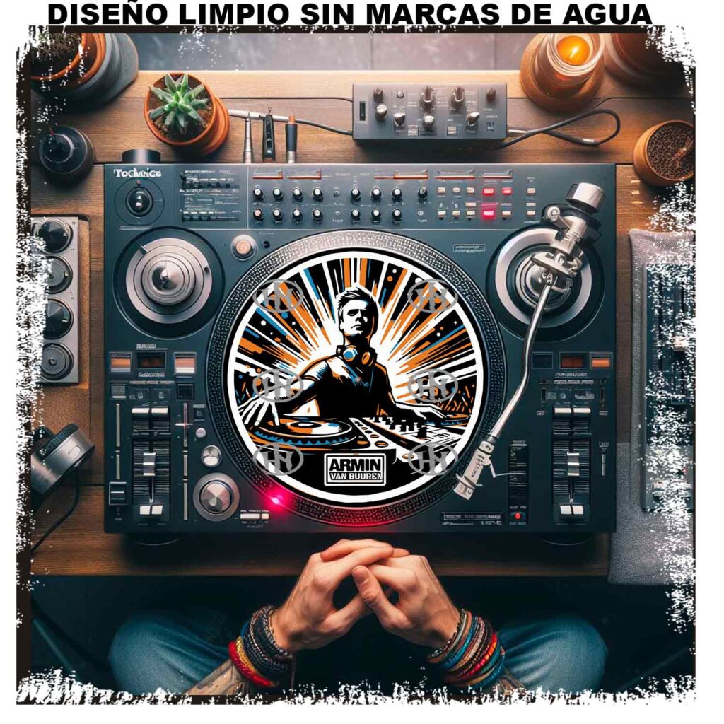Dj Armin Van Buuren-1 Slipmats personalizado para Djing