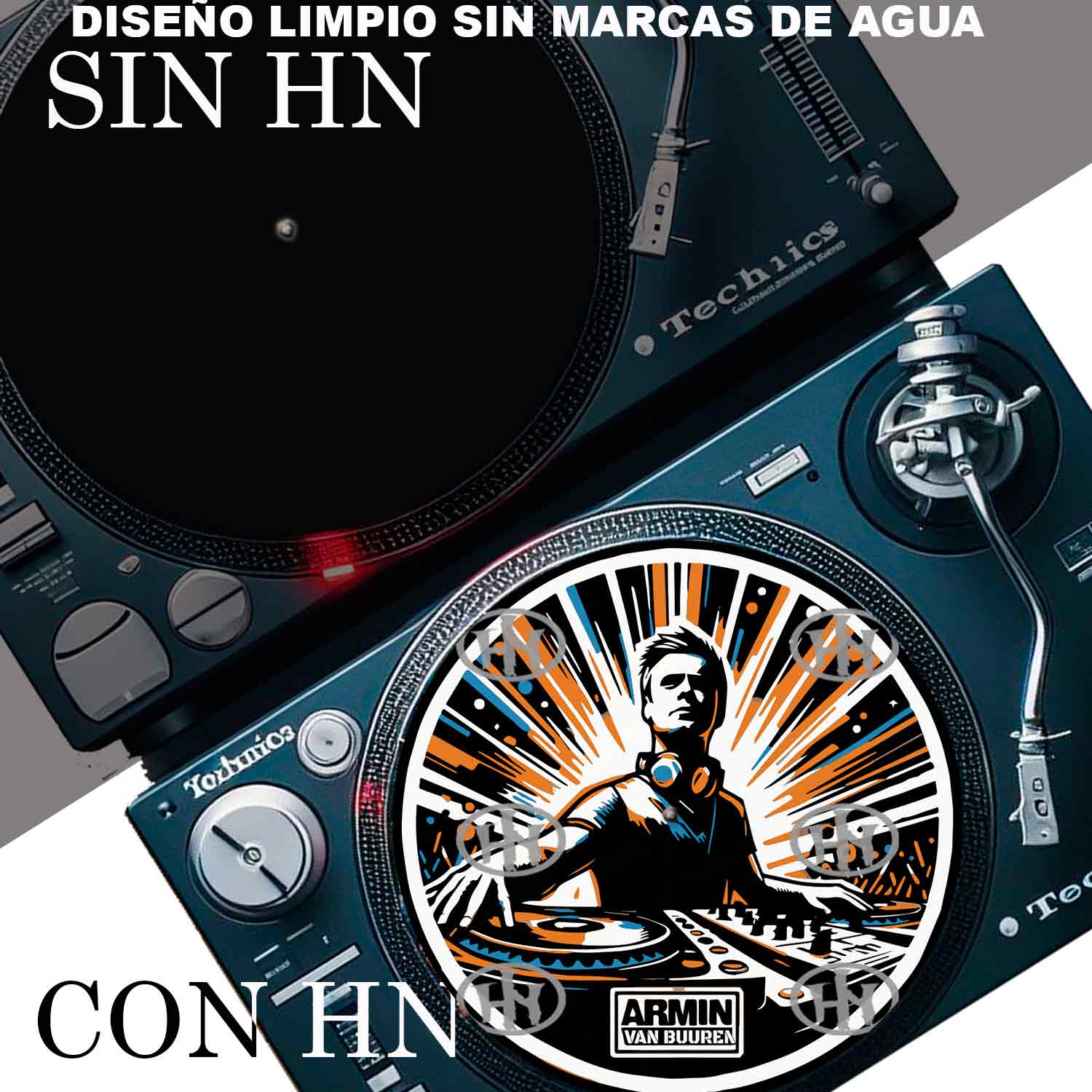 Dj Armin Van Buuren-1 Slipmats personalizado para Djing: imagen 4