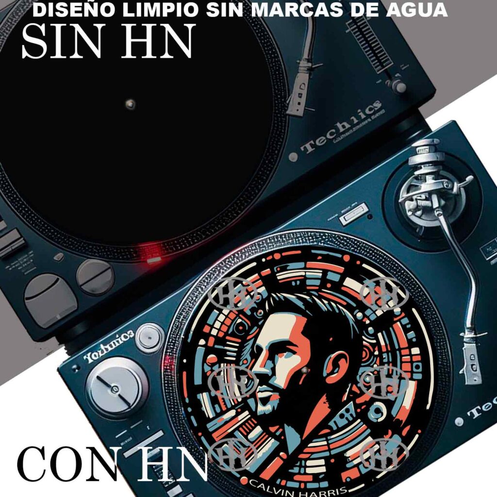 Dj Calvin Harris-5 Slipmats personalizado para Djing