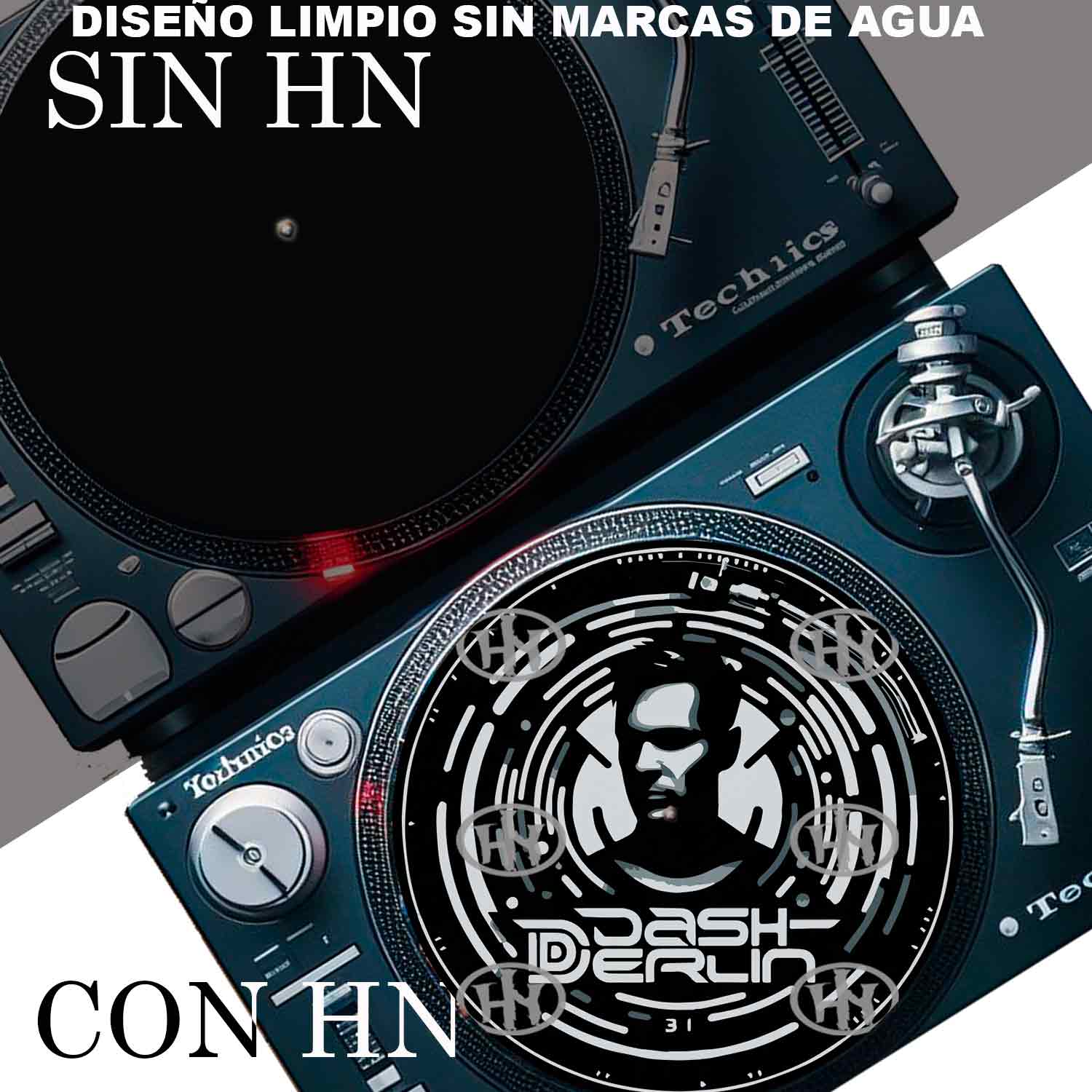 Dj Dash Berlin-1 Slipmats personalizado para Djing: imagen 4