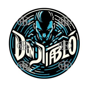 Dj Don Diablo-4 Slipmats personalizado para Djing