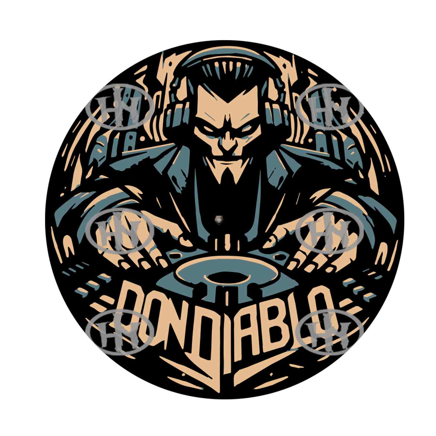 Dj Don Diablo Slipmats personalizado para Djing: imagen 1