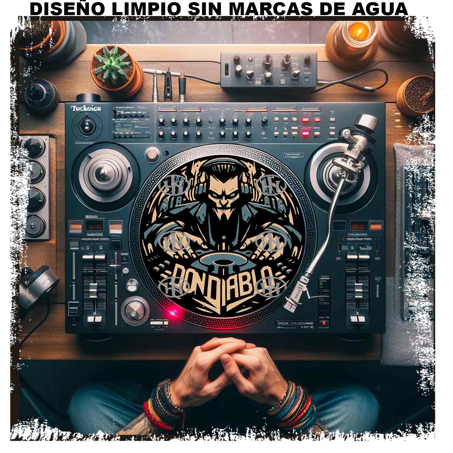 Dj Don Diablo Slipmats personalizado para Djing: imagen 3
