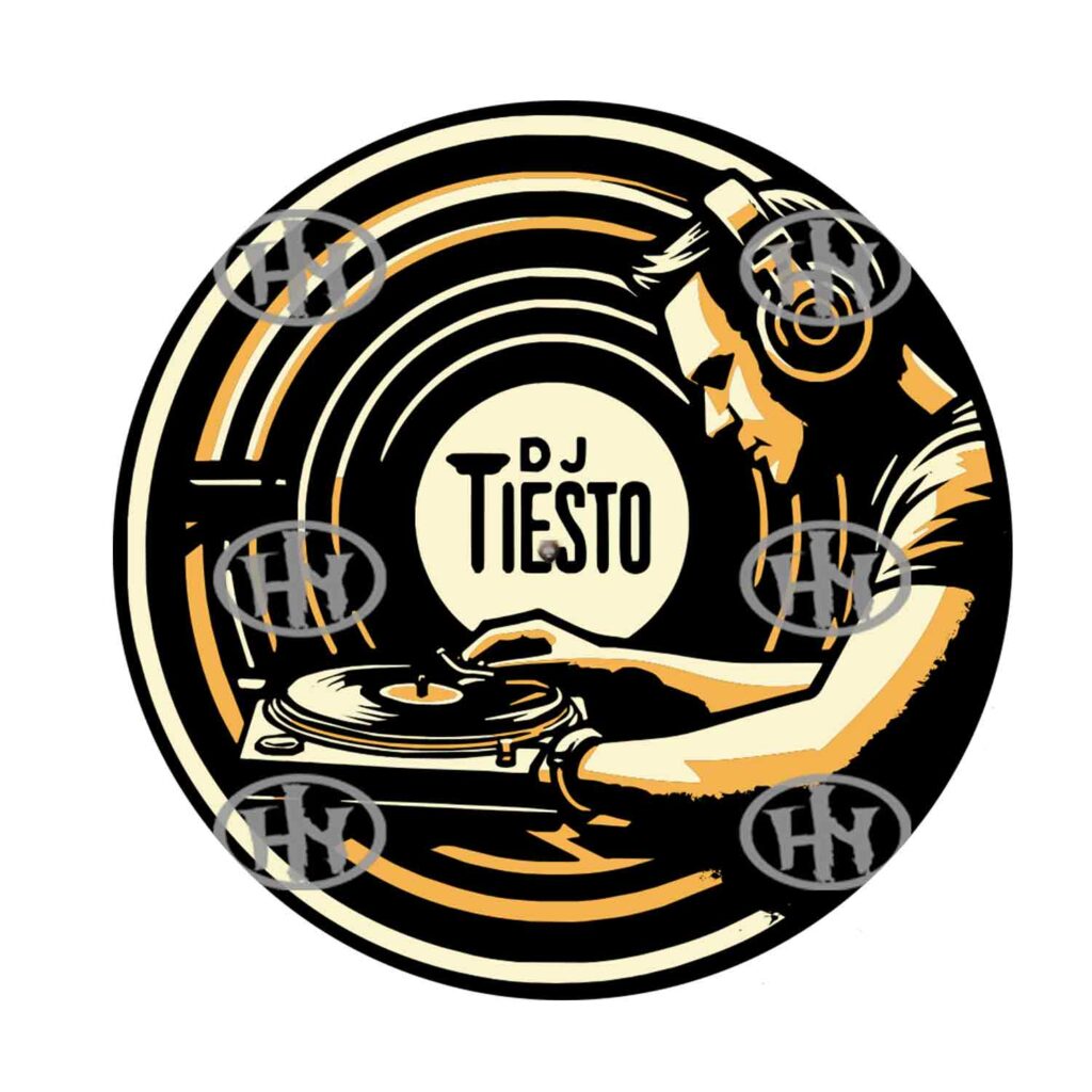 Dj Tiesto Slipmats personalizado para Djing