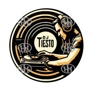 Dj Tiesto Slipmats personalizado para Djing
