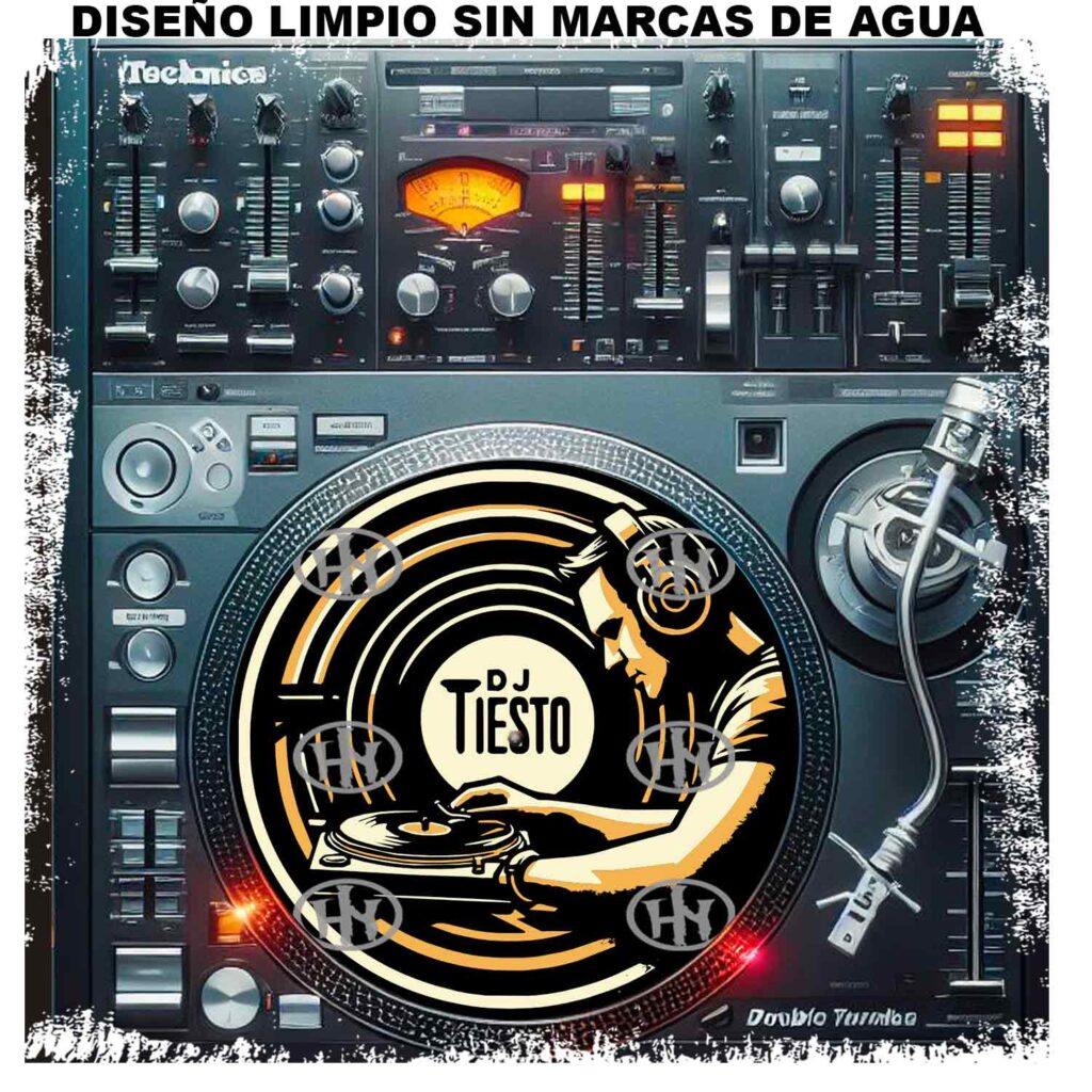 Dj Tiesto Slipmats personalizado para Djing