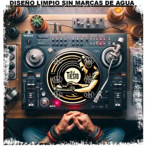 Dj Tiesto Slipmats personalizado para Djing: imagen 3