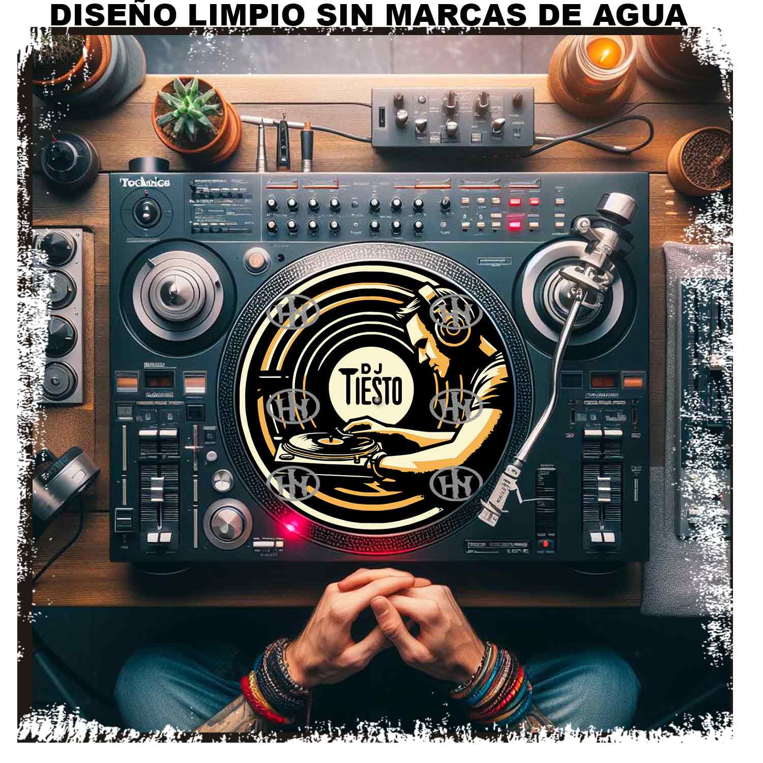 Dj Tiesto Slipmats personalizado para Djing: imagen 3