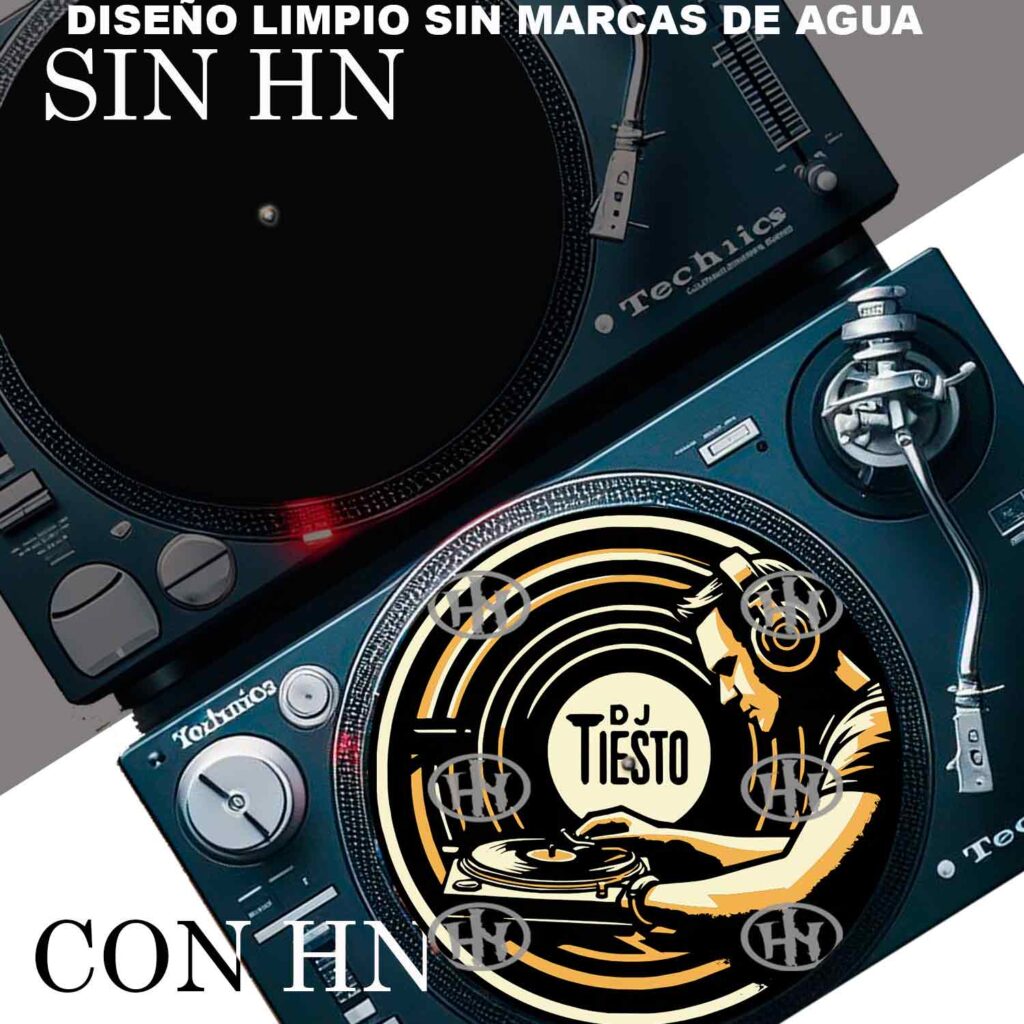 Dj Tiesto Slipmats personalizado para Djing