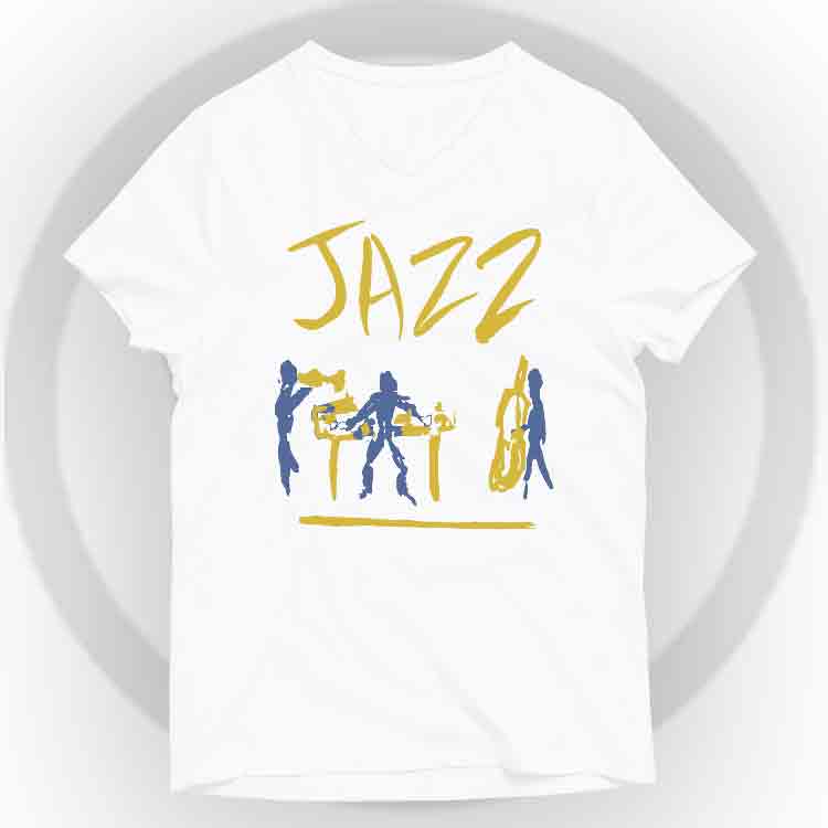 Jazz Band Camiseta V-Neck