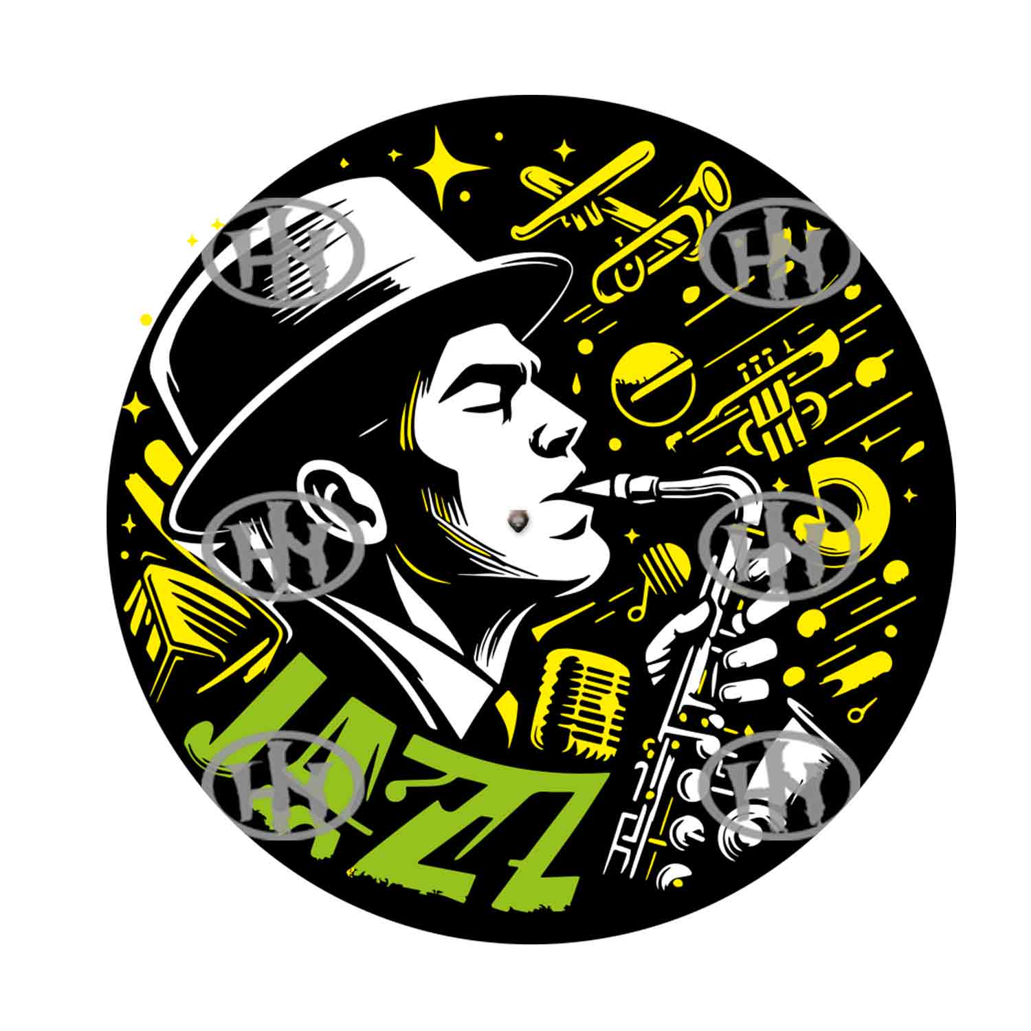Jazz Band Slipmats personalizado para Djing: imagen 1