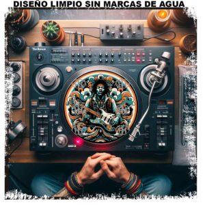 Jimi Hendrix-3 Slipmats personalizado para Djing: imagen 3