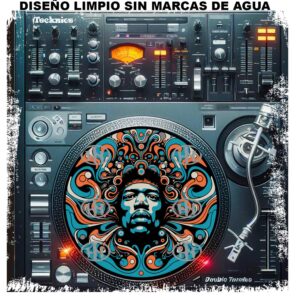 Jimi Hendrix-4 Slipmats personalizado para Djing: imagen 2