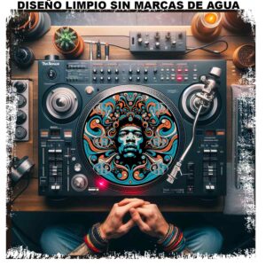 Jimi Hendrix-4 Slipmats personalizado para Djing: imagen 3