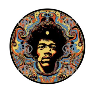 Jimi Hendrix Slipmats personalizado para Djing