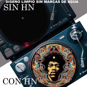 Jimi Hendrix Slipmats personalizado para Djing: imagen 4