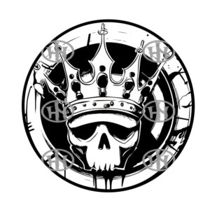 King Skull Slipmats personalizado para Djing