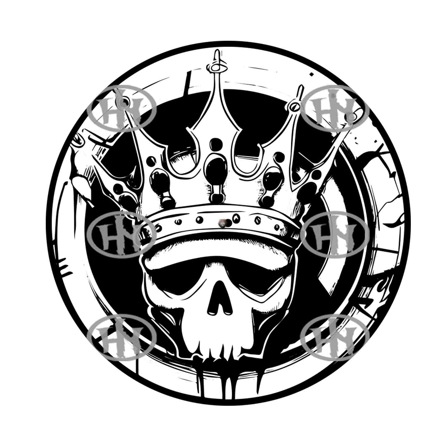 King Skull Slipmats personalizado para Djing: imagen 1