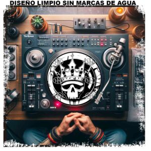 King Skull Slipmats personalizado para Djing: imagen 3