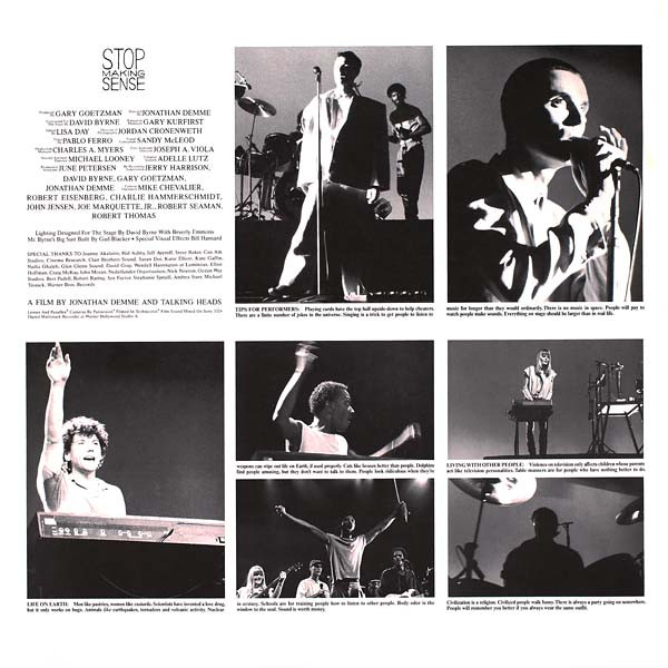 Talking Heads, Stop Making Sense - LP