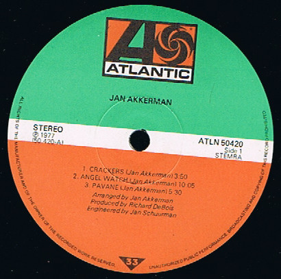 Jan Akkerman, Jan Akkerman - LP