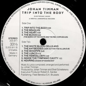 Johan Timman, Trip Into The Body - LP: imagen 4