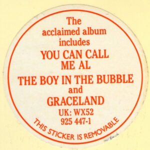 Paul Simon, Graceland - LP: imagen 10