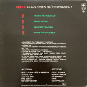 Spliff, Herzlichen Glückwunsch! - LP: imagen 2