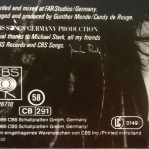 Jennifer Rush, Movin' - LP: imagen 7