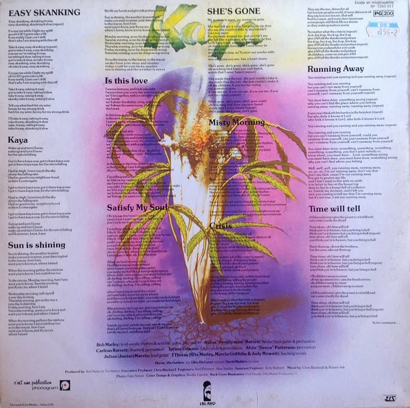 Bob Marley & The Wailers, Kaya - LP