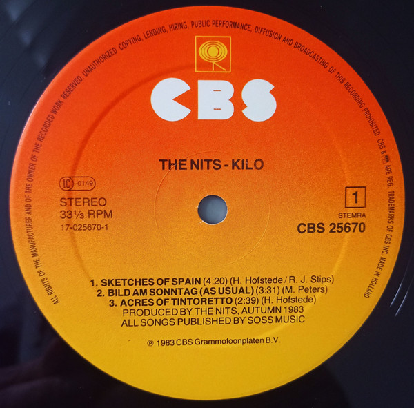 The Nits, Kilo - LP Album Stereo