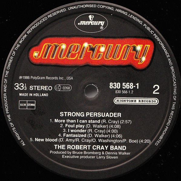 Robert Cray, Strong Persuader - LP