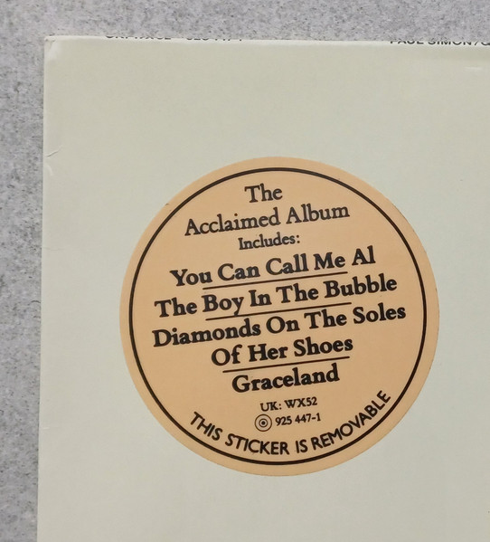 Paul Simon, Graceland - LP