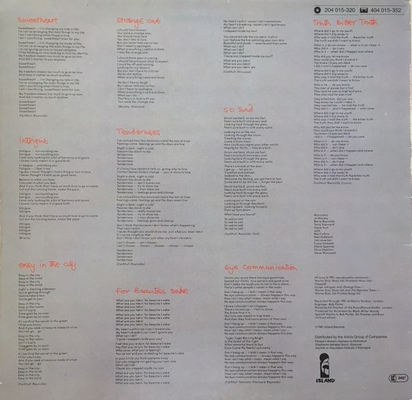 Marianne Faithfull, Dangerous Acquaintances - LP