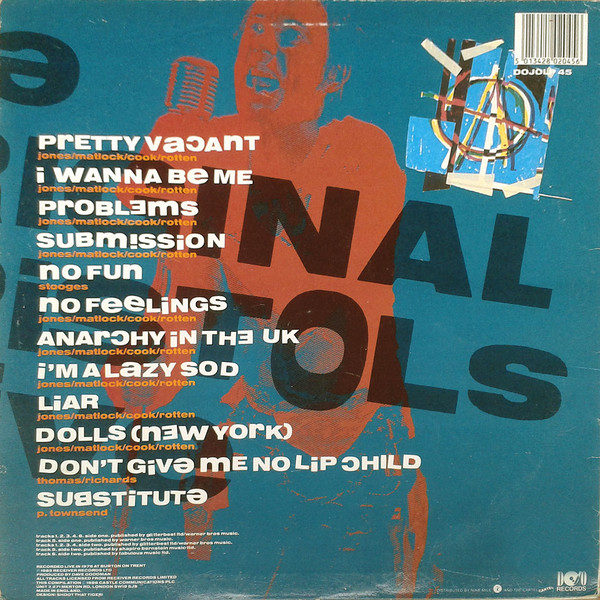 Sex Pistols, The Original Pistols Live - LP