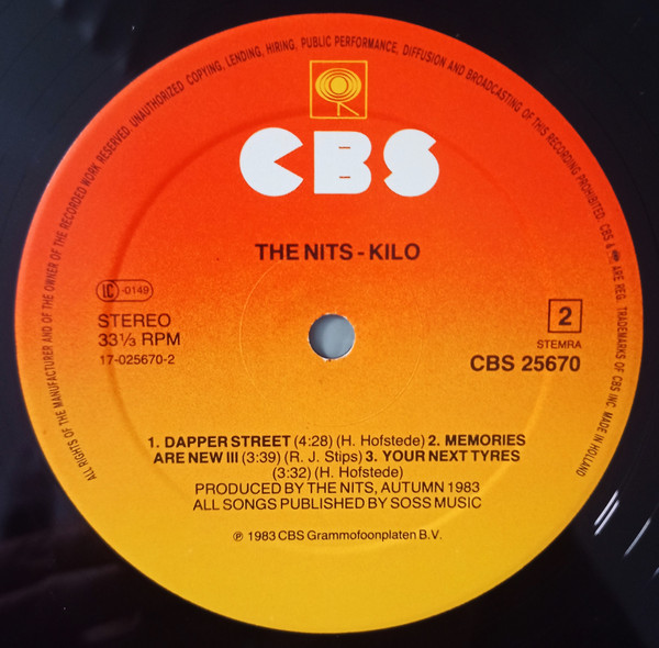 The Nits, Kilo - LP Album Stereo