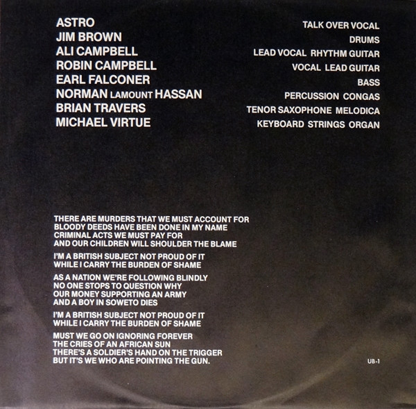 UB40, Signing Off - LP