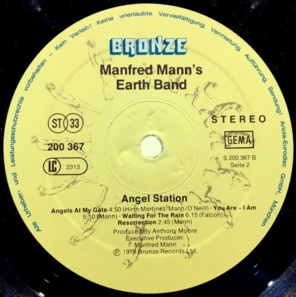 Manfred Mann's Earth Band, Angel Station - LP