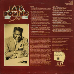 Fats Domino, 20 Greatest Hits - LP: imagen 2
