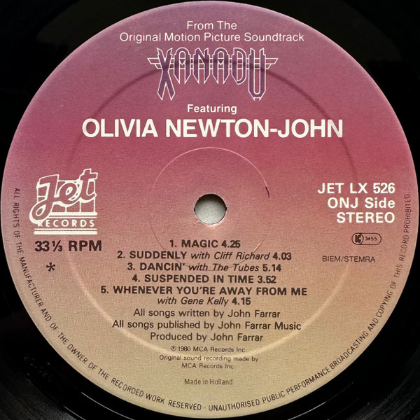 Electric Light Orchestra, Olivia New, Xanadu (From The Original Motion Picture Soundtrack) - LP
