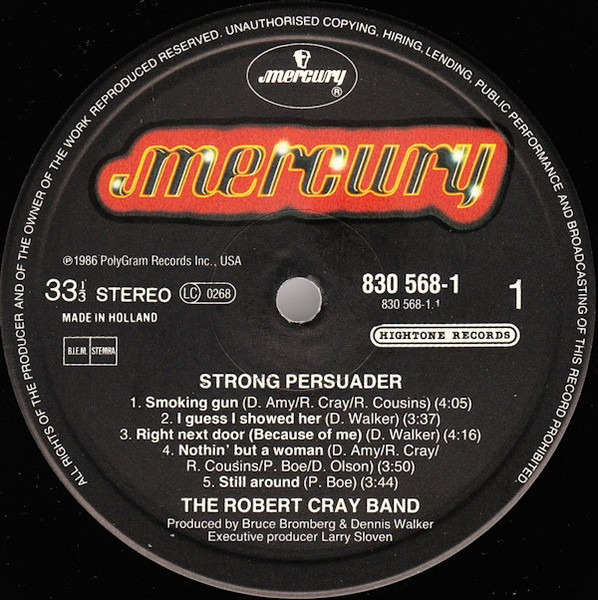 Robert Cray, Strong Persuader - LP