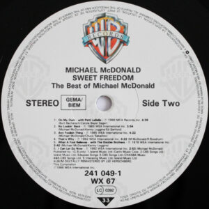 Michael McDonald, Sweet Freedom (The Best Of Michael McDonald) - LP: imagen 4