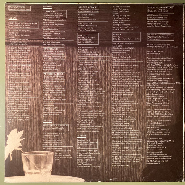 Al Di Meola, Splendido Hotel - LP