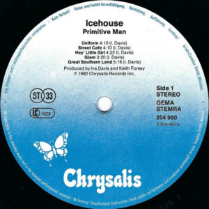 Icehouse, Primitive Man - LP: imagen 3